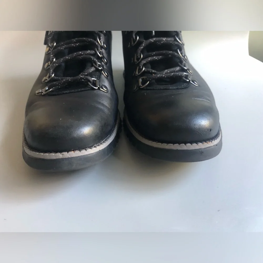 Cole Haan Zerogrand Men's Causal Waterproof Black Leather Hiker Boot US 8.5
